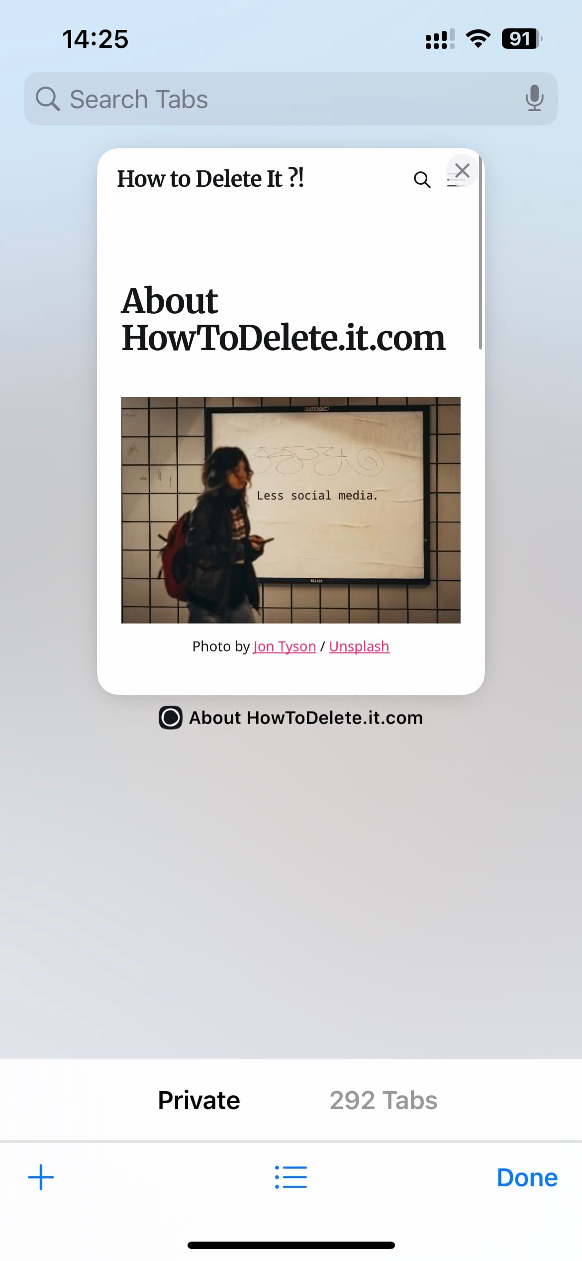 Safari Private mode