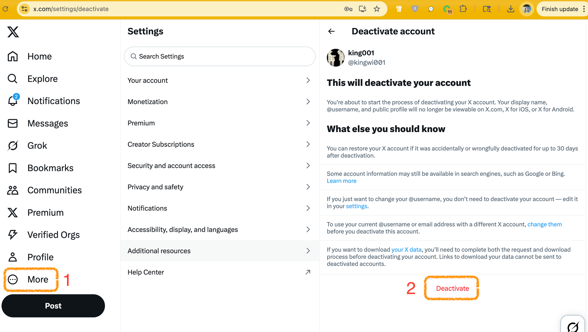 How to Delete Your Twitter / X Account (2025)