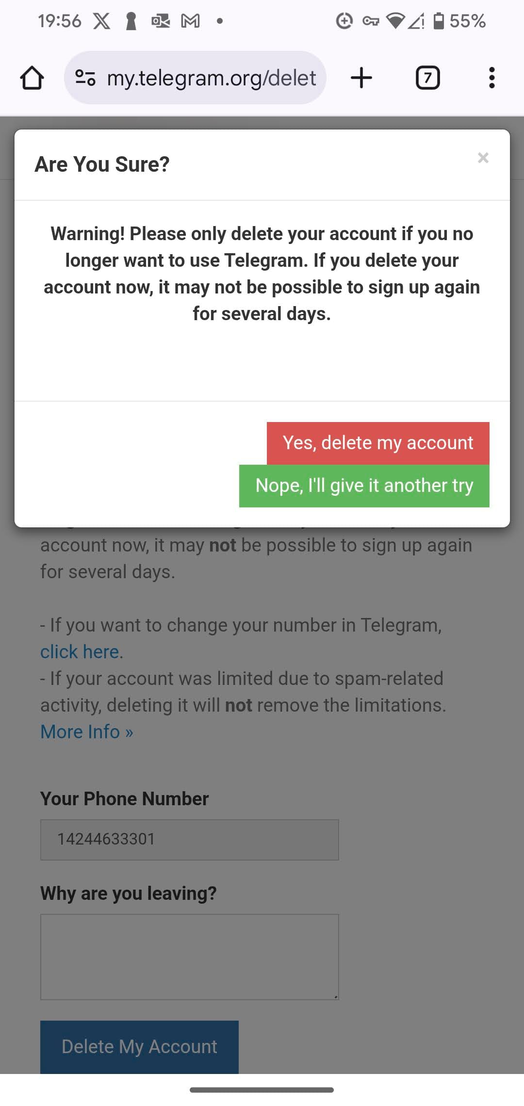 How to Delete Your Telegram Account on Android or iPhone (2025)