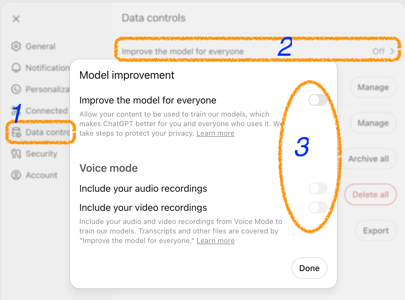 Chatgpt disable chat history to improve the model for everyone