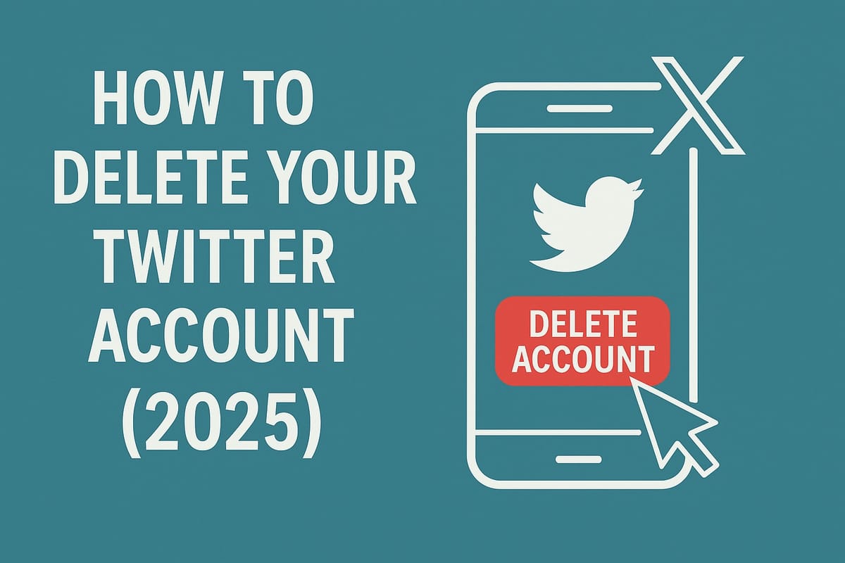 How to Delete Your Twitter / X Account (2025)
