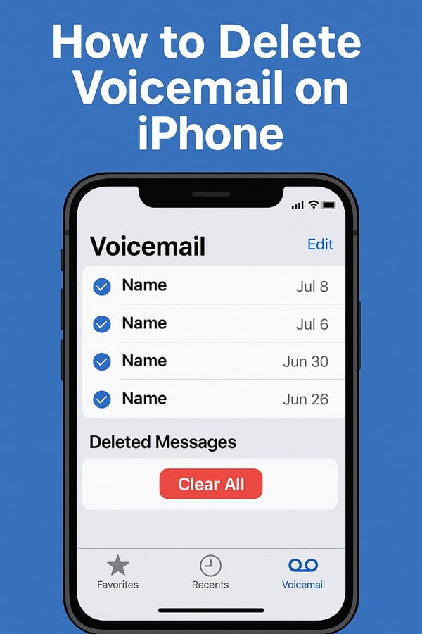 How to Delete Voicemail on iPhone (2025 Guide — Still Annoying)