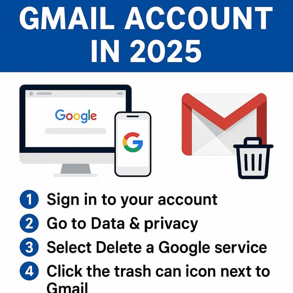 How to Delete Your Gmail Account in 2025 (Special Edition for Older Users)